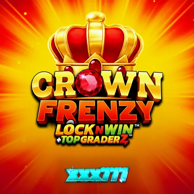 Tampilan visual grid slot Crown Frenzy LockNWin dengan simbol kerajaan