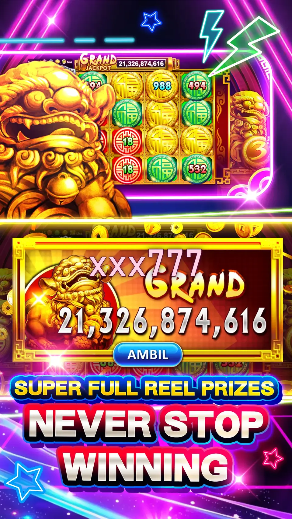 xxx777 Tangkapan Layar